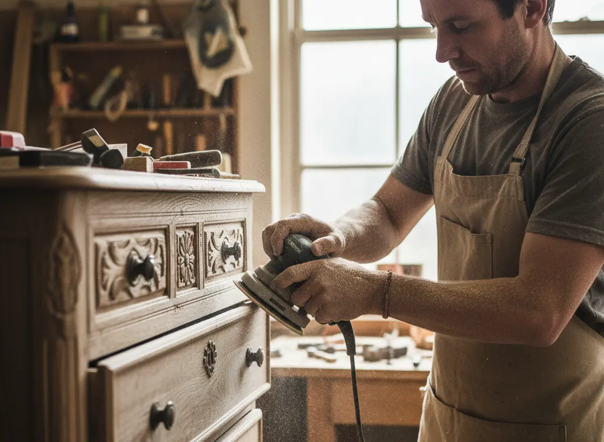 Ponçage meuble bois : guide pratique pour une préparation parfaite