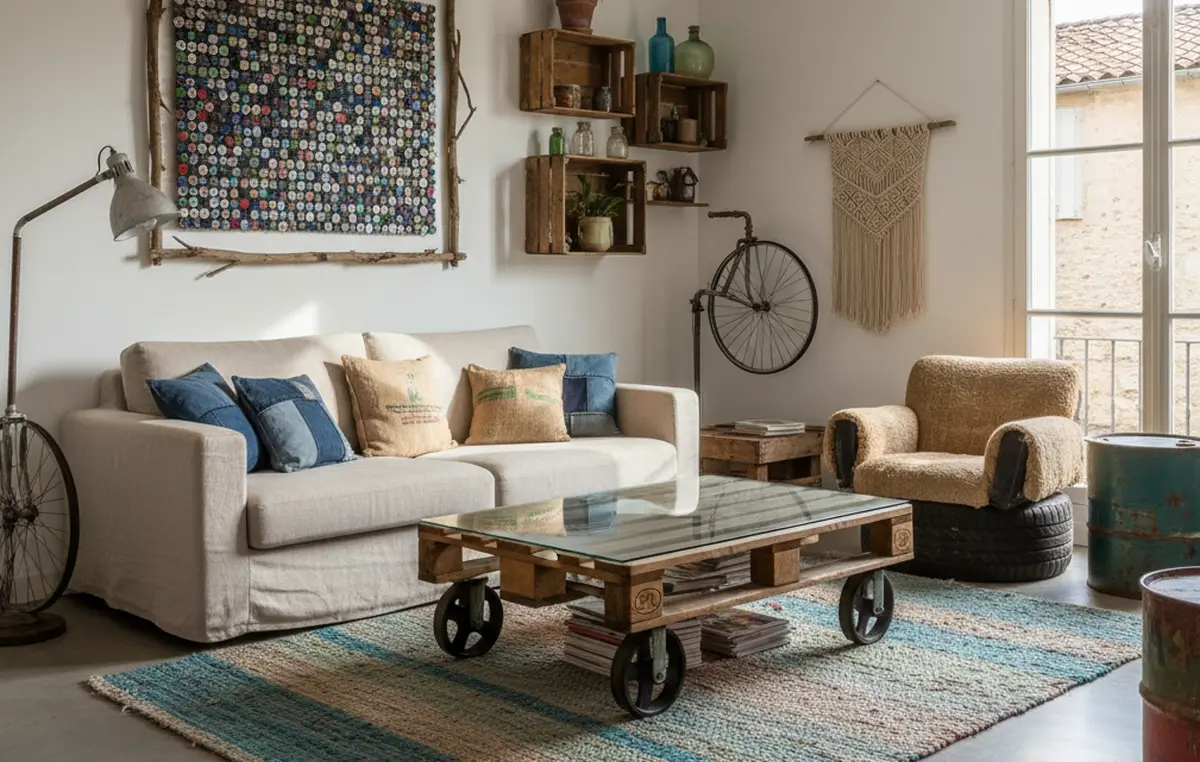 Décoration récup intérieur : 10 idées créatives pour relooker sans dépenser