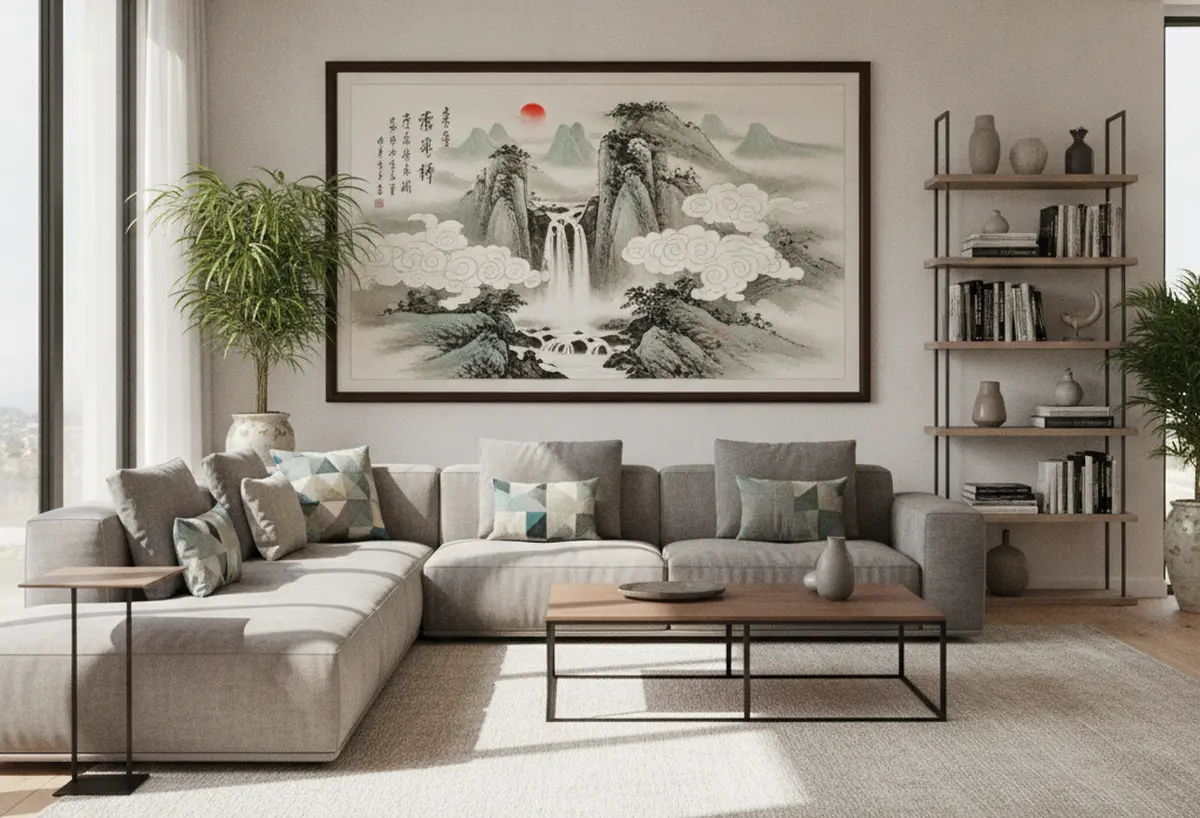 Tableaux chinois feng shui : choisir et placer les œuvres d’art pour harmoniser son intérieur