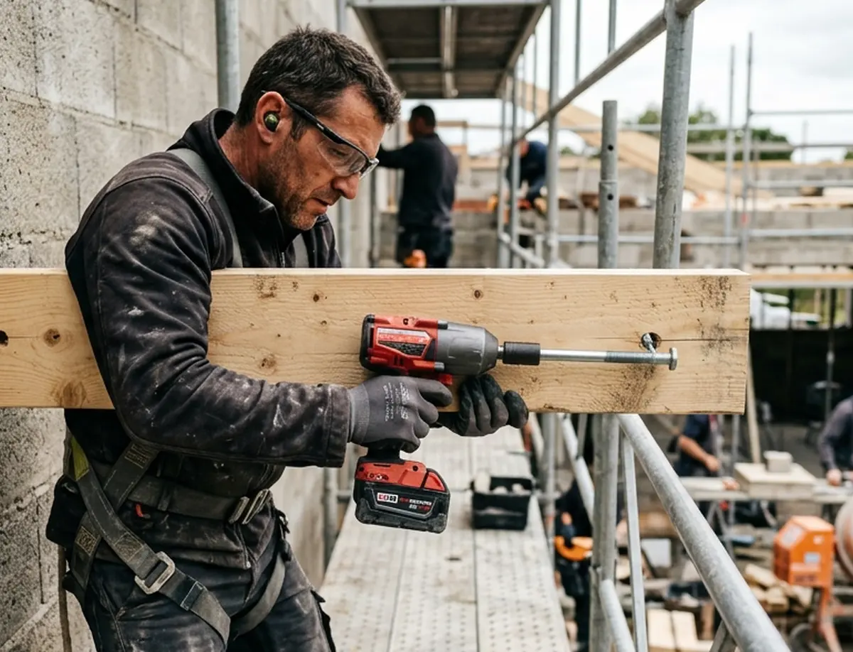 Fixer un bastaing sur mur parpaing : méthode solide et durable