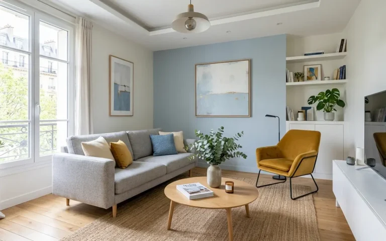 Quelle couleur pour agrandir visuellement un salon ?
